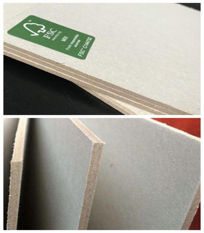 Grade AAA FSC Certified Grey Paper Board 1mm 2mm 3mm For Packing Boxes