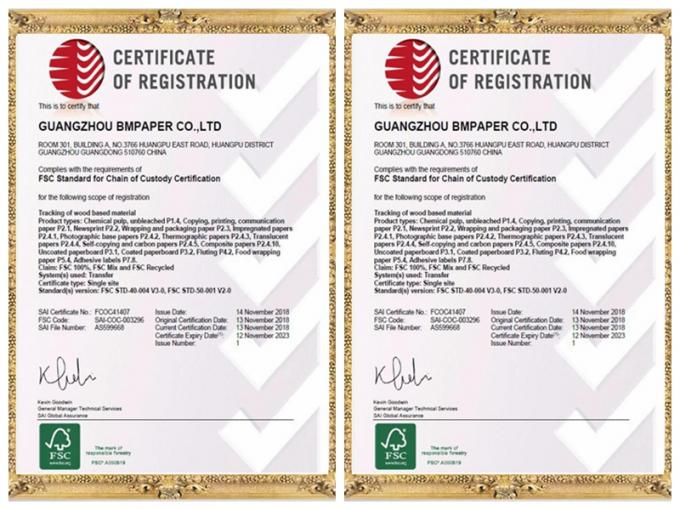 Giấy tráng đất sét Great Stiffiness Grey Back White Side Clay Coated Paper Offset Printing In Rolls