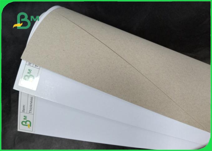 Width 80*110cm mixed pulp 200 - 450gsm Coated duplex board for packing box