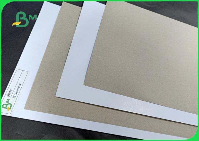 Width 80*110cm mixed pulp 200 - 450gsm Coated duplex board for packing box