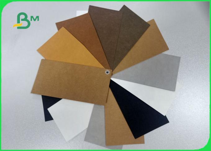 MOQ 1 yard 0.3mm 0.55mm Fiber colored washable kraft paper for bag design