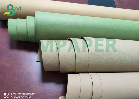 Tự làm đầy màu sắc tự nhiên có thể giặt vải giấy Kraft với in lụa