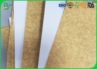 100% bột giấy nguyên chất màu nâu giấy kraft, 200gsm 250gsm 300gsm trắng đầu kraft lót hội đồng quản trị