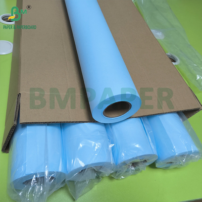 Giấy phác thảo màu xanh có một mặt không phủ mực cho bản vẽ CAD