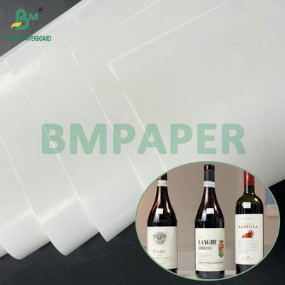 Giấy trắng có độ bền ướt cao 75gm 80gm Cho nhãn rượu vang đỏ