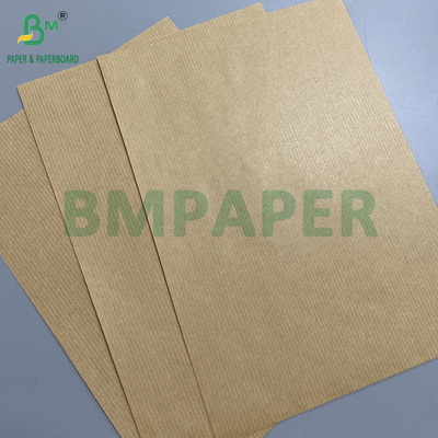 80gsm Brown Striped Kraft Paper Gift Wrapper Một mặt bóng tuyệt vời