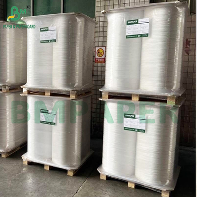 Bảng giấy nhựa 28gsm 32mm x 6000m Roll Màu trắng