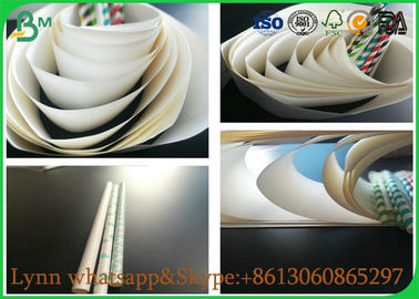 Glossy cấp thực phẩm giấy cuộn, 41GSM đến 120GSM Rơm ống giấy gói để làm rơm