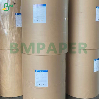 0.55mm Trắng bề mặt mịn rửa Kraft giấy cuộn 150cm * 100m