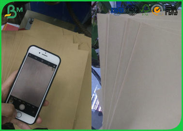Tái chế bột giấy nguyên liệu 70g hoặc kích thước tùy chỉnh Brown Kraft Liner giấy cho bao bì hộp