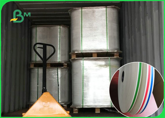 Ống hút giấy màu vàng phân hủy sinh học dùng cho tiệc với sọc nhiều màu