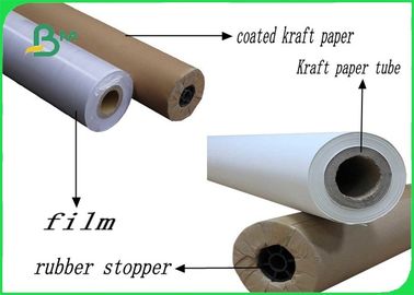 48 Inch 20lb / 75gsm Eco - Cuộn giấy Plotter cường độ an toàn thân thiện cho máy in Hp