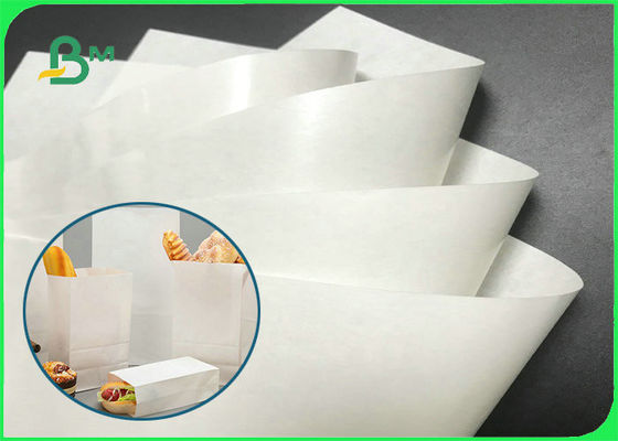 Bao bì cấp thực phẩm PE tráng giấy thủ công trắng chống ẩm &amp; chống thấm dầu mỡ