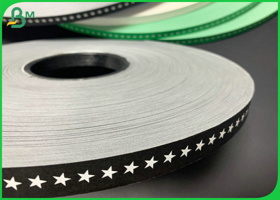 Cấp thực phẩm xẻ rãnh 60gsm 15mm Giấy rơm in màu đen để uống rơm