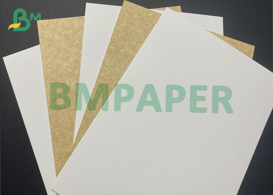 270g 325g Thẻ thực phẩm Kraft giấy bìa đơn hai mặt trắng Kraft hai màu