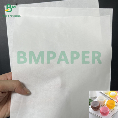 Màn chống dầu mịn 38 60 GSM White Cupcake Paper Liners Sheets Kit 3 Kit 5