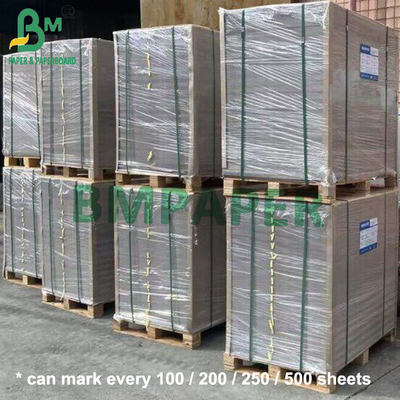 1mm 820gsm 2 mặt Bảng giấy nhựa phủ màu trắng với tấm nhựa trung bình màu xám