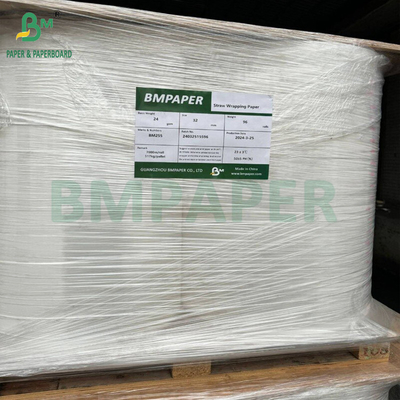 24gm Bảng giấy màu trắng & màu cho nước uống rơm Bọc riêng 25.5mm 32mm cuộn