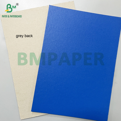 Mượt mà tốt cứng 1.2mm 1.5mm Blue Lacquered Paperboard Với Lưng Xám