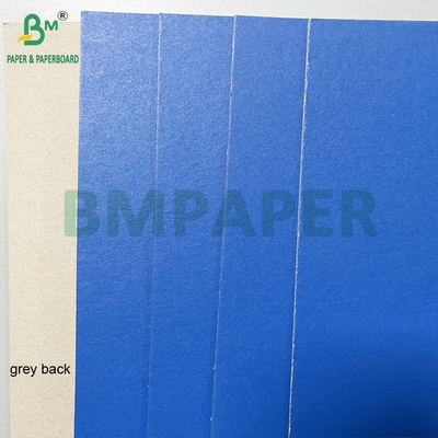 Mượt mà tốt cứng 1.2mm 1.5mm Blue Lacquered Paperboard Với Lưng Xám