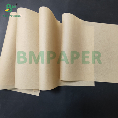 35gm 40gm Xã màu nâu Sandwich bao bì chống mỡ giấy cho giỏ thực phẩm 700mm
