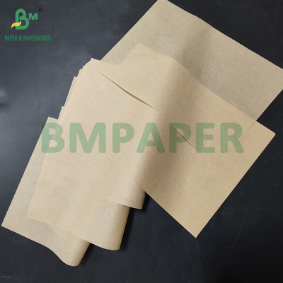 35gm 40gm Xã màu nâu Sandwich bao bì chống mỡ giấy cho giỏ thực phẩm 700mm