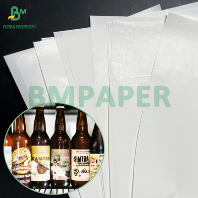 65gm 70gm chống nước Độ bền ướt C1S giấy dán nhãn cho chai bia