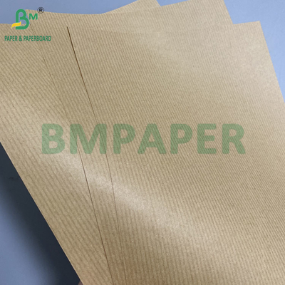 80gsm Brown Striped Kraft Paper Gift Wrapper Một mặt bóng tuyệt vời