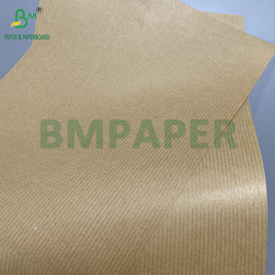 80gsm Brown Striped Kraft Paper Gift Wrapper Một mặt bóng tuyệt vời