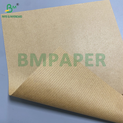 80gsm Brown Striped Kraft Paper Gift Wrapper Một mặt bóng tuyệt vời