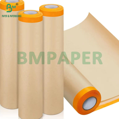 70gm Sơn xe hơi Pretaped Kraft giấy xịt phủ bảo vệ che mặt nạ 126 cm