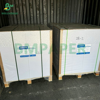 60# Gloss Finish Một mặt phủ giấy C1S Bảng in nhãn trắng