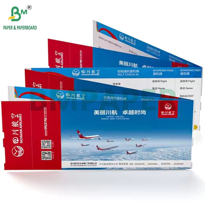 175g Thermic Airline Custom Vé máy bay Khả năng lên máy bay Bảng giấy 18,8cm x 8,3cm
