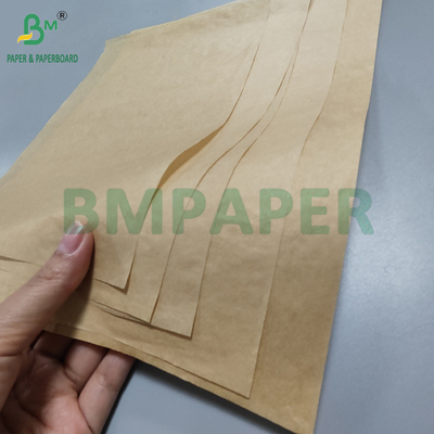 40g 50g Không dính giấy nướng lò màu nâu cho máy nướng không khí Liner chống mỡ