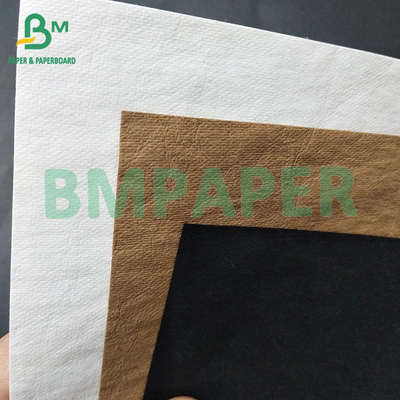 0.35mm, 0.55mm Bạch đen rửa Kraft giấy vải để làm túi