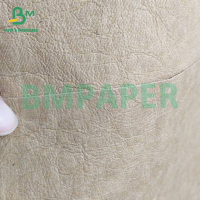 0.35mm, 0.55mm Bạch đen rửa Kraft giấy vải để làm túi