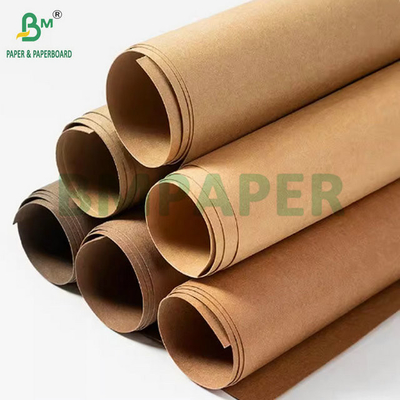 0.3mm 0.55mm 150cm Độ rộng màu nâu nhăn vẹt Kraft Prewashed Fabric cho túi xách