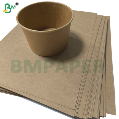 giấy cơ sở cốc màu nâu tự nhiên bình thường 320g + 20g PE lớp phủ Cupstock