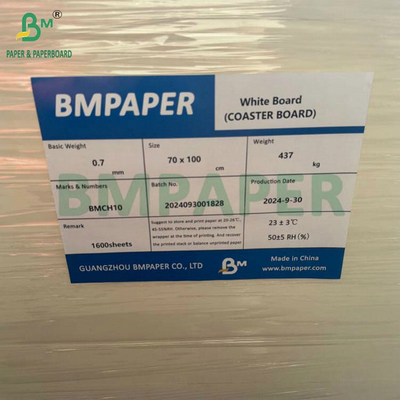 0.7MM 1.2MM Bảng giấy hấp thụ nước uống cao