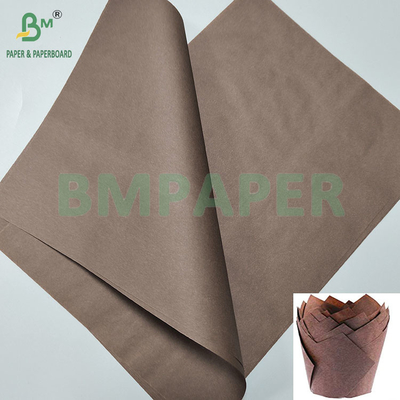 40gm Chất chống mỡ Brown Baking Cup Cake Paper Tray Muffin Liner