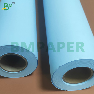 20lb kỹ thuật hai mặt màu xanh Plotter giấy cuộn 610mm X 100m
