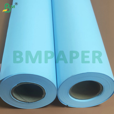 20lb kỹ thuật hai mặt màu xanh Plotter giấy cuộn 610mm X 100m