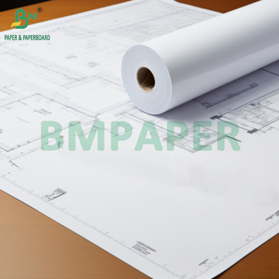 24 "x 150" CAD 20lbs Bond Inkjet Bảng vẽ định dạng rộng cho biểu đồ 2 "CORE