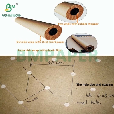72" x 500yards 48.8grs 60grs giấy Kraft đục lỗ