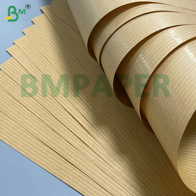 60gsm Nhạt màu nâu Kraft Gift Wrap Một mặt bóng kết thúc Sức bền cao