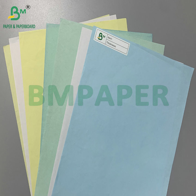 Màu vàng màu xanh dương 55gm 60gm giấy trắng không cacbon cho biên lai