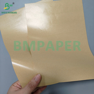 120gm Một mặt PE phủ bọc thực phẩm Bao bì giấy kraft màu nâu
