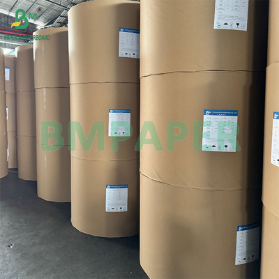 120gm Một mặt PE phủ bọc thực phẩm Bao bì giấy kraft màu nâu