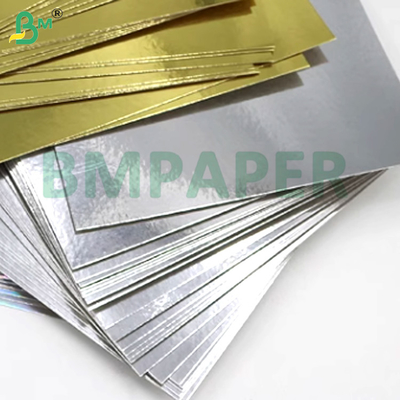 240gm kim loại bóng chói bóng bạc vàng màu kim loại giấy cho thẻ VIP Giấy chứng nhận điện tử bao bì
