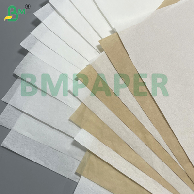 30g 35g Màu trắng nâu có thể phân hủy an toàn thực phẩm giấy chống mỡ cho đóng gói thực phẩm chiên đóng gói hamburger